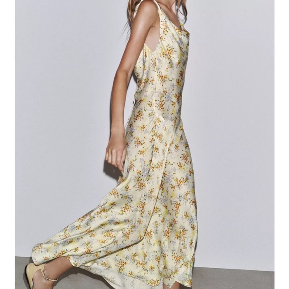 ZW COLLECTION PRINTED SATIN DRESS - Picture 3 of 5